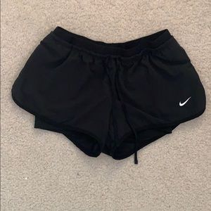 Black Nike dry fit running shorts